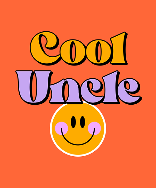 Uncle Themed T Shirt Design Template With A Retro Aesthetic