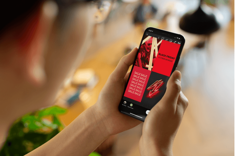 Vibrant Instagram Story Template For A Black Friday Sale