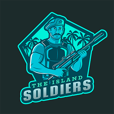 Gaming Logo Maker Featuring A Soldier Character Inspired By Free Fire