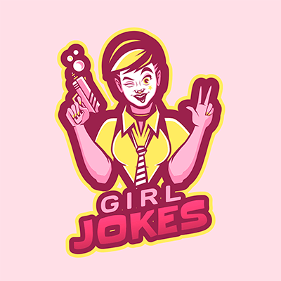 Gaming Logo Template For A Fortnite Squad Featuring A Female Joker