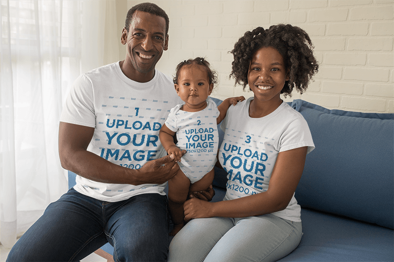 T Shirt Family Mockup