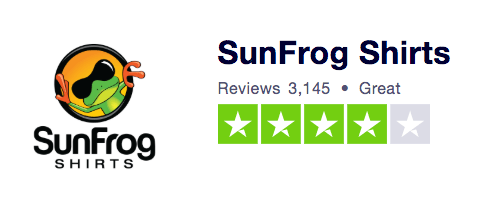 Sunfrog Trust Pilot Ranking-best-print-on-demand-websites