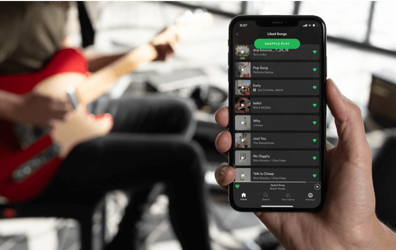 Iphone 11 Pro Mockup Featuring A Man Playing Guitar