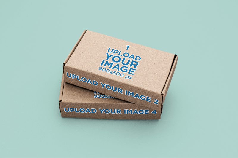 Branding Mockup Featuring Two Boxes