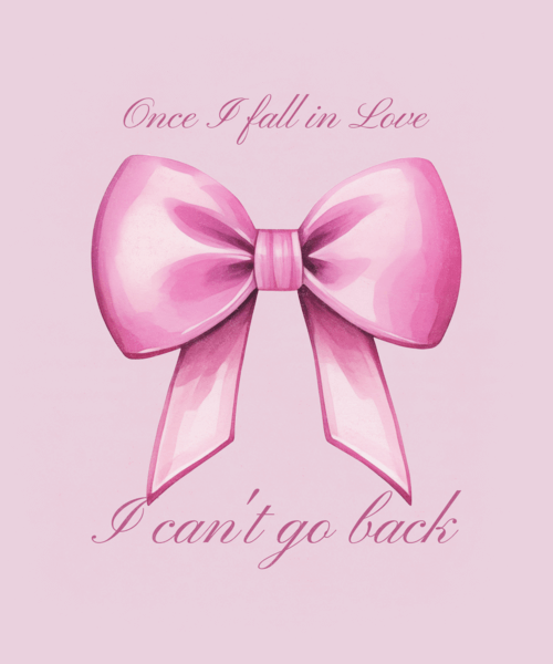 Coquette Themed T Shirt Design Maker Featuring An Illustrated Ribbon And A Quote
