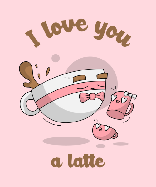 Cute T Shirt Design Creator With A Coffee Themed Pun