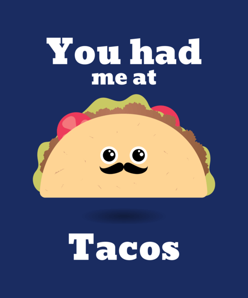 Cute Valentine's Day T Shirt Design Maker With Taco Graphics