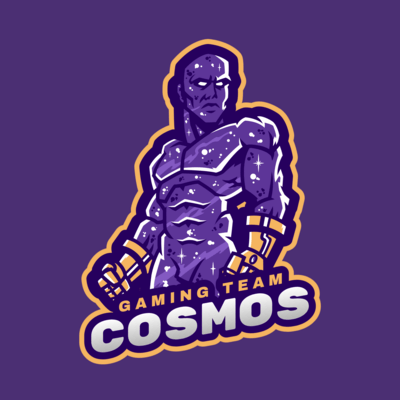 Fortnite Inspired Gaming Logo Maker Featuring A Galaxy Skin Warrior