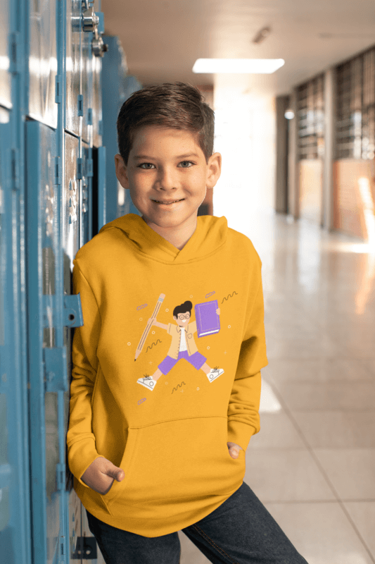 Hoodie Mockup Of A Boy Standing By His Locker At School 24835