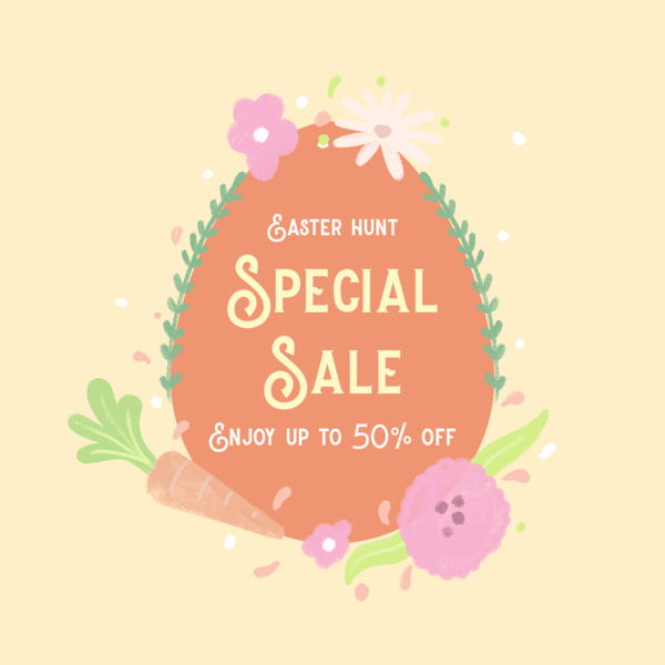 Illustrated Facebook Post Generator For A Special Easter Discount