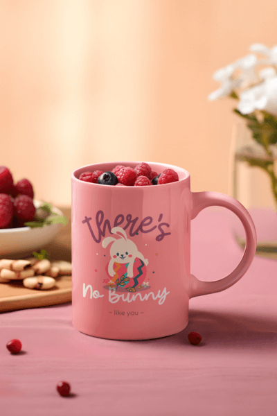 Mockup Of An Ai Created Coffee Mug Filled With Berries