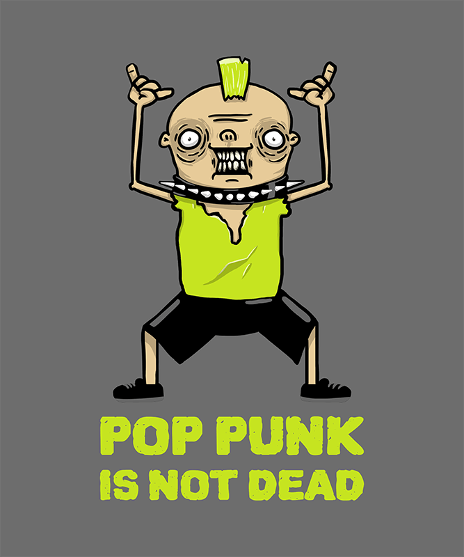 T Shirt Design Maker Featuring Punk Character Illustrations