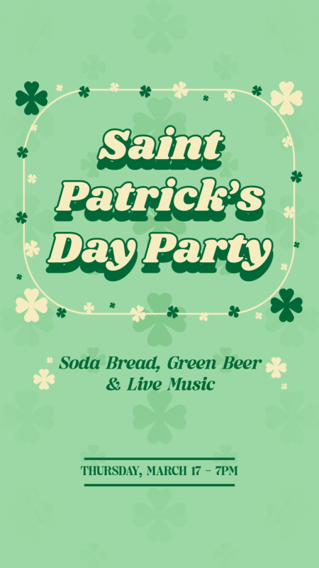 Instagram Story Generator For A St. Patrick's Day Party Event