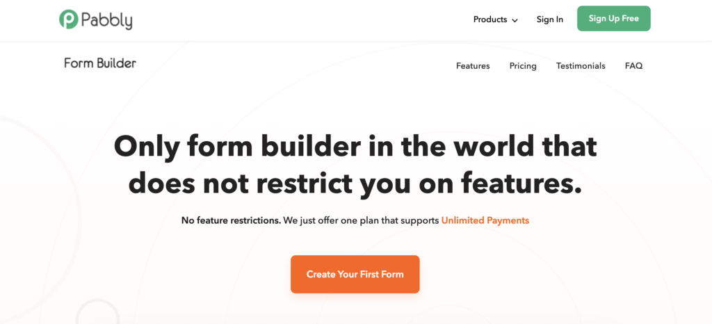 Pabbly Form Builder