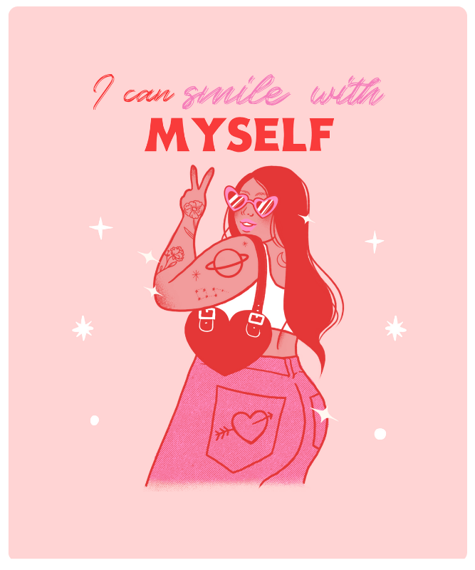 T Shirt Design Creator Featuring A Woman Graphic And A Powerful Quote