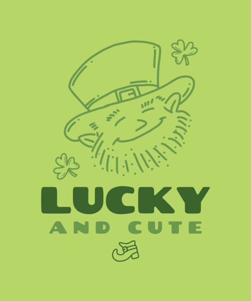T Shirt Design Maker For St. Patrick's Day Featuring Cute Doodles And Quotes