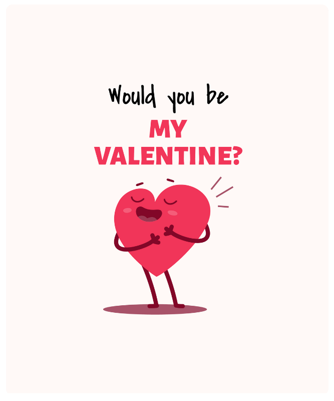 Valentine's Day T Shirt Design Maker Featuring Cute Heart Cartoons