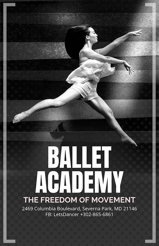 Elegant Flyer Design Creator For A Ballet Academy 139c