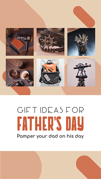 Facebook Story Template With Gift Ideas For Father S Day