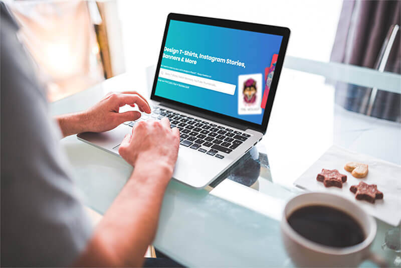 Mockup Of A Man Working On A Macbook Pro At Home 2443 El1