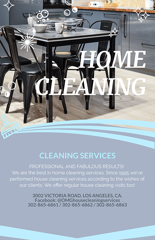 Professional Home Cleaning Services Flyer Maker