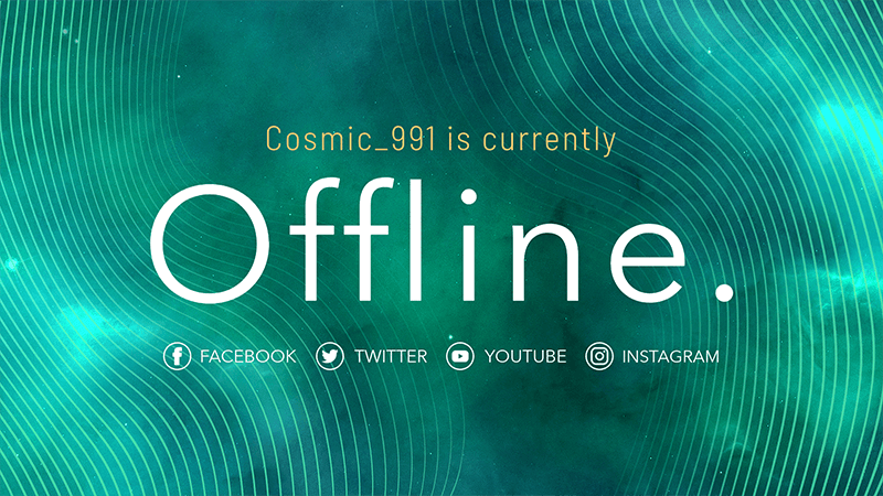 Simple Twitch Offline Banner Template 981 (1)