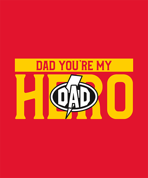 T Shirt Design Generator For Father S Day Featuring A Hero Quote