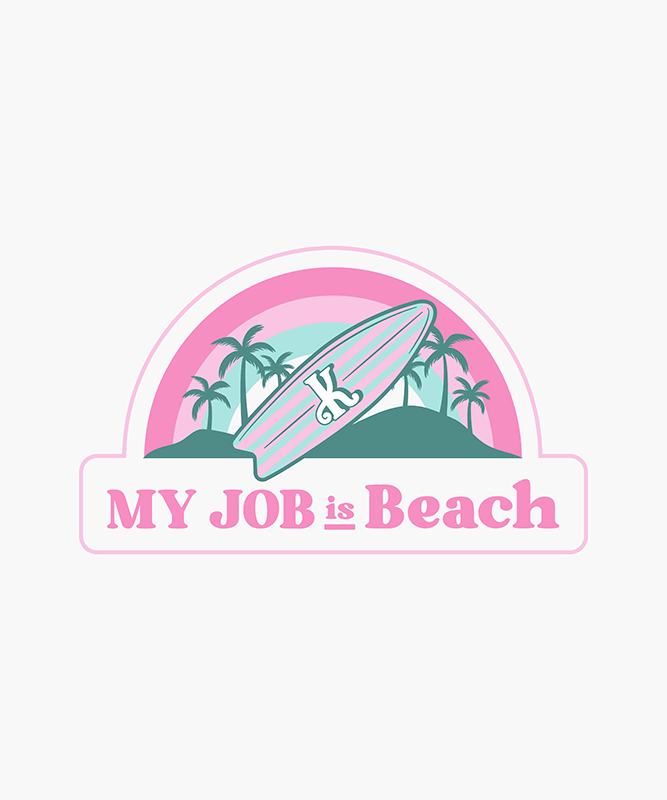 T Shirt Design Generator With A Surfing Theme Inspired By Barbie