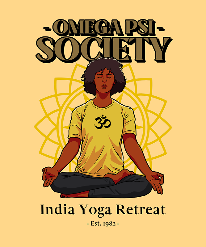 Yoga T Shirt Design Creator Featuring A Fraternity Theme