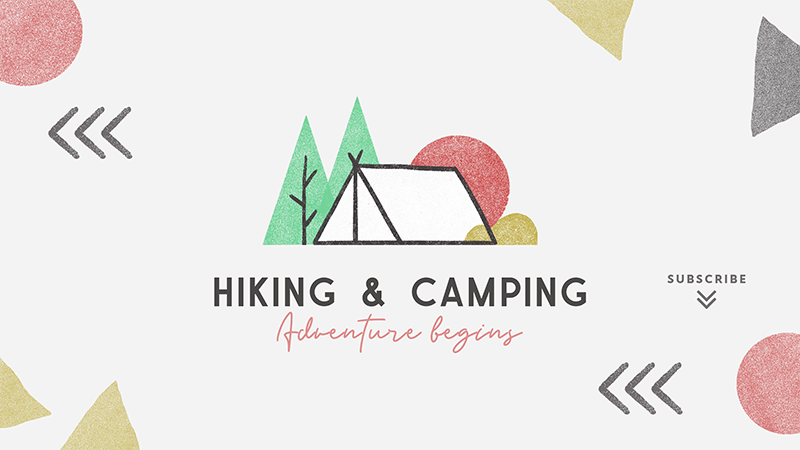 Youtube Banner Generator For Hiking And Camping Activities