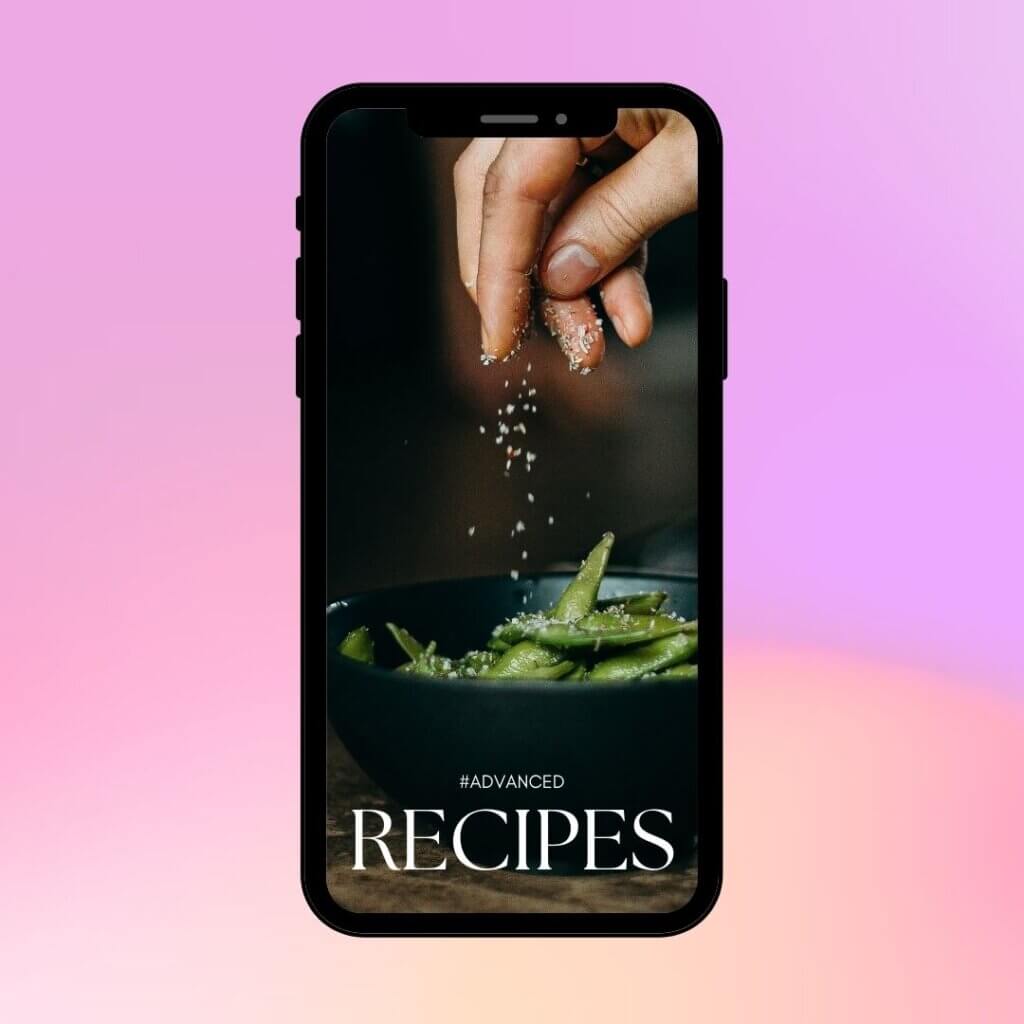 Template Representing Instagram Food Trends