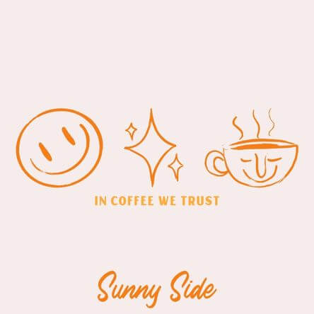 Coffee Themed Paper Cup Design Template Featuring A Quote And Cute Illustrations