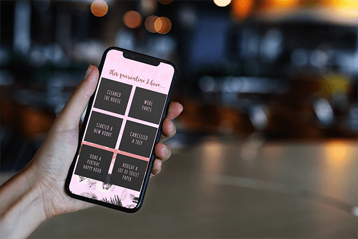 Iphone 11 Pro Mockup Featuring Blurred Lights In The Background