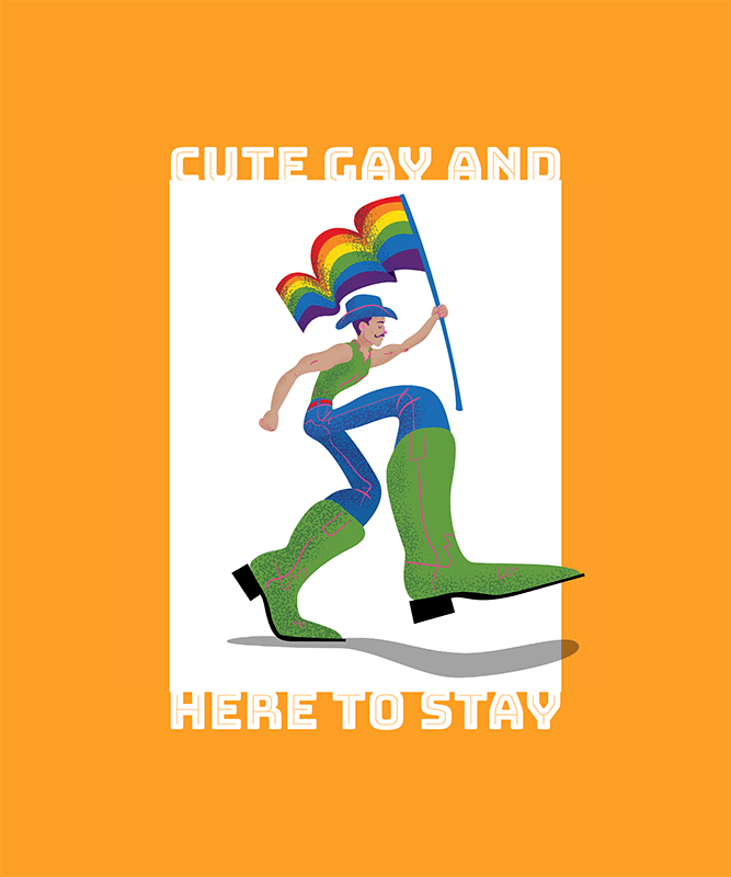 T Shirt Design With A Pride Message