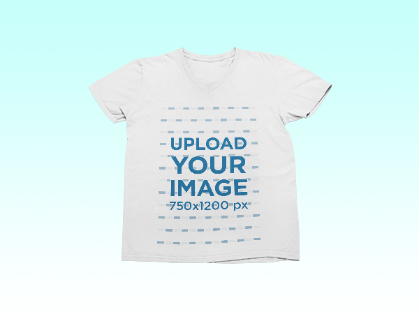 Transparent Mockup Of A T Shirt Surrounded By Fun Cut Out Shapes