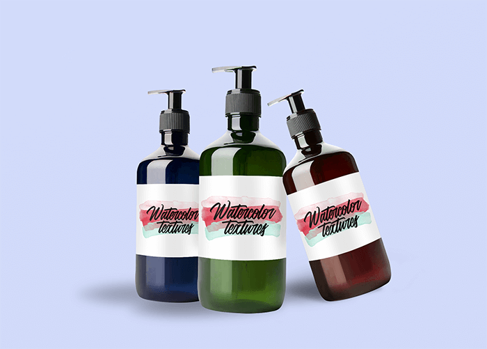 Mockup Featuring Three Hand Sanitizer Bottles Against A Solid Color Background 3986 El1