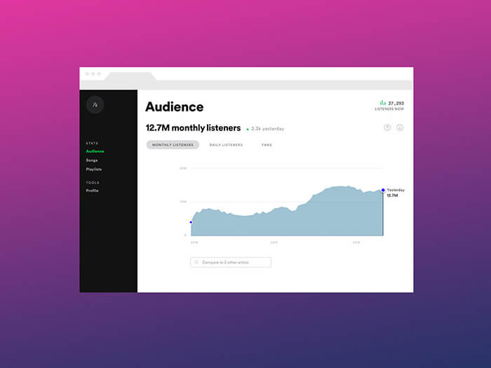 Audience Stats-Music Platforms