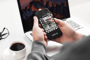 Mockup Of A Man Using His Iphone 11 Pro