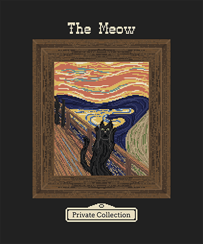 Pixel Art T Shirt Design Template Referencing The Scream Painting