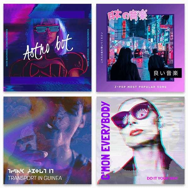 Vaporwave Album Covers