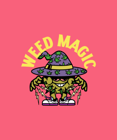 420 Themed T Shirt Design Maker Featuring A Cartoonish Weed Character 4435d