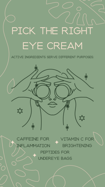 Self Care Instagram Story Template To Pick The Right Eye Cream