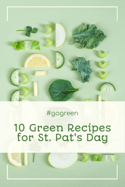 St. Patrick's Day Pinterest Pin Generator Featuring Healthy Recipes
