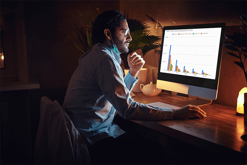 Imac Mockup Of A Man Working From Home