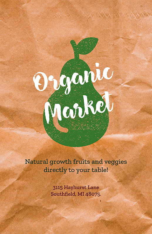 Organic Groceries Flyer Maker
