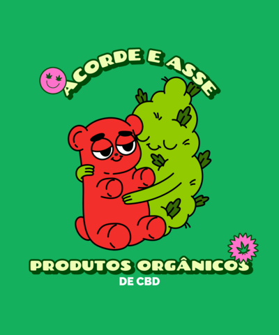 T Shirt Design Template For 420 Featuring A Cannabis Gummy Bear Illustration 4436d