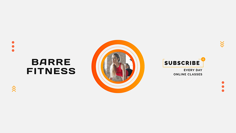 Youtube Banner Template Featuring A Minimalist Design