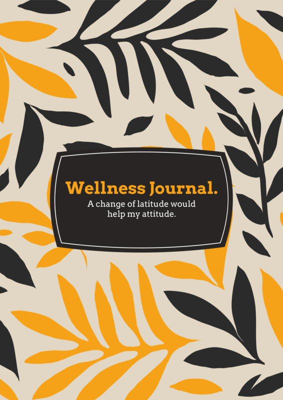 Planner Cover Design Template With A Quote For A Wellness Digital Journal