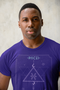 Closeup T Shirt Mockup Featuring A Serious Man
