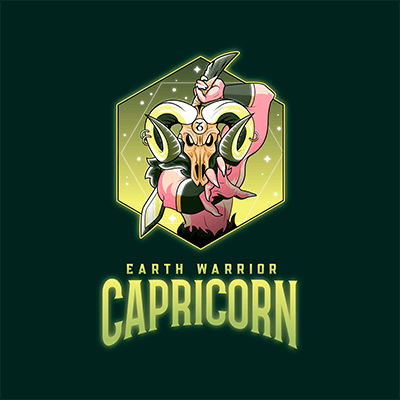 Logo Maker Featuring A Capricorn Warrior Character